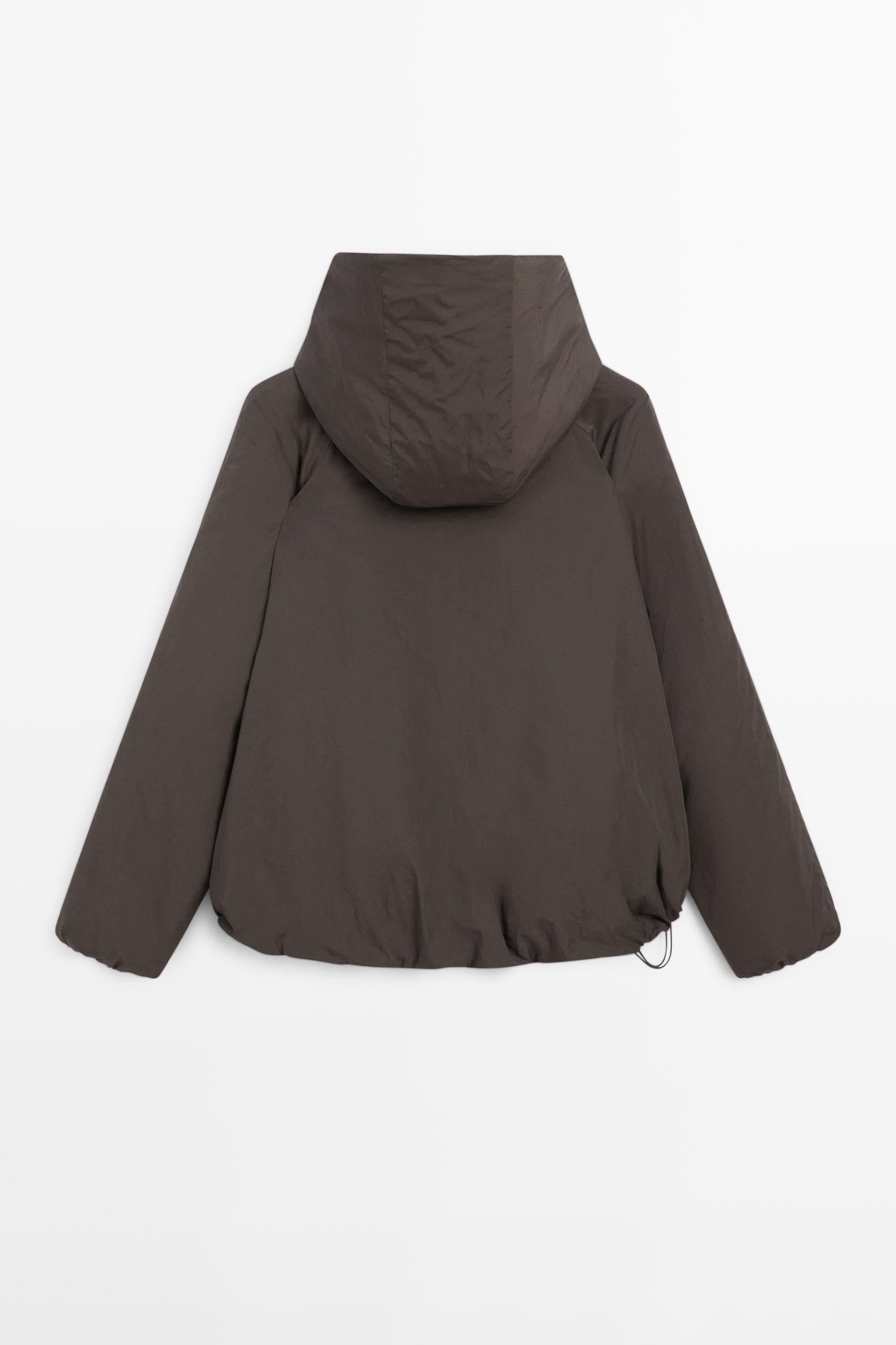 Veste bomber à capuche déperlante